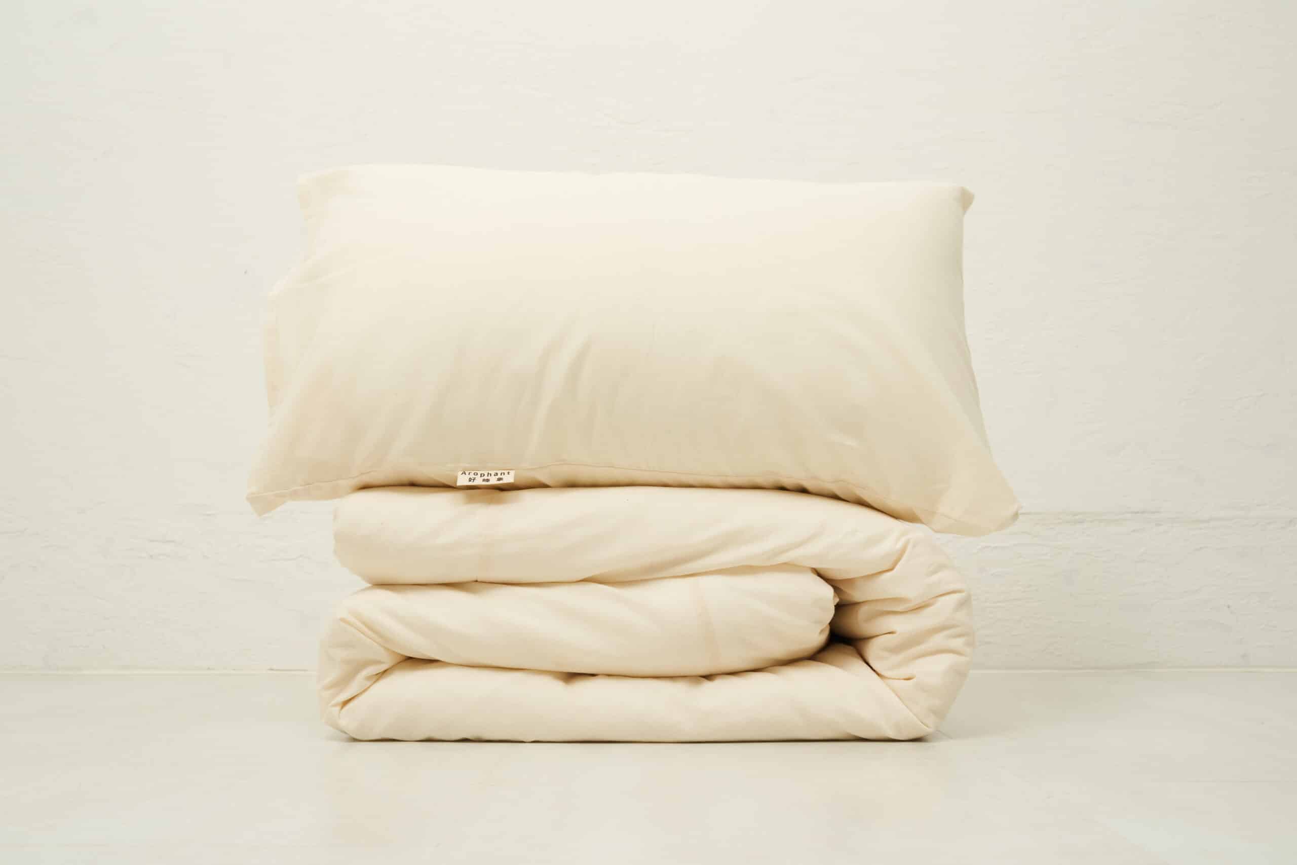 好睡象臺灣有機棉床包組、顏色是棉纖本色