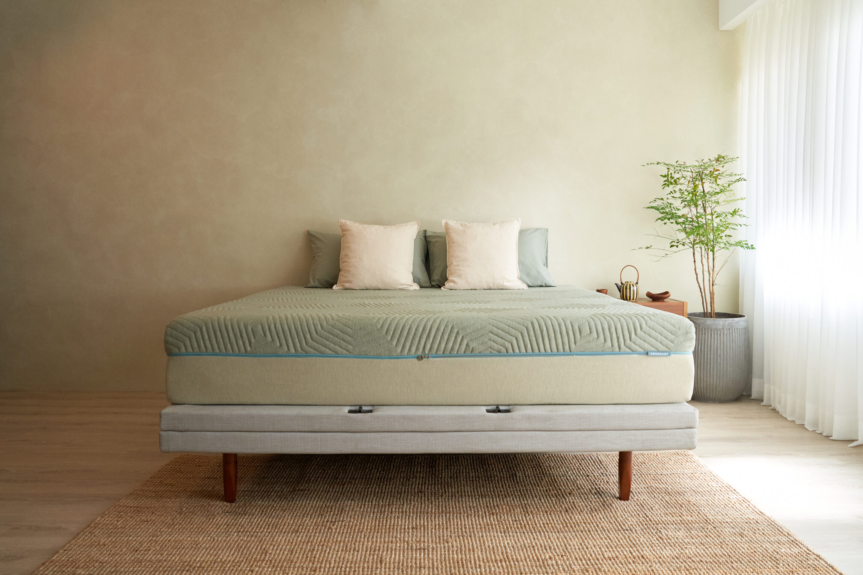 好睡象亞麻綠布套